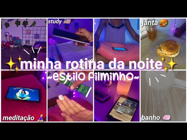 minha rotina da noite   ~estilo filminho~ | estudos, meditação, skin care...