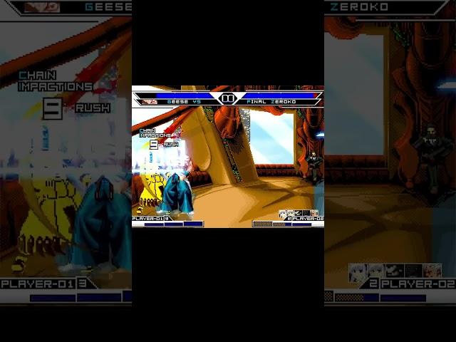 [KOF Mugen] Geese ys vs Final Zeroko #viralshort #gaming