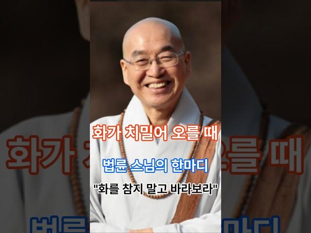 화가 치밀어 오를 때, 법륜스님 마음다스리기 #법륜스님즉문즉설#법륜#법륜스님#분노#분노조절#화를다스리는법#화를 다스리는 명상#화를참는법#마음수행#감정조절#불교명상#인생조언#마음공부