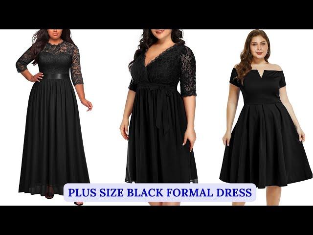 Top 15 Ideas for plus size black formal dress, Fashion women's dresses 2023