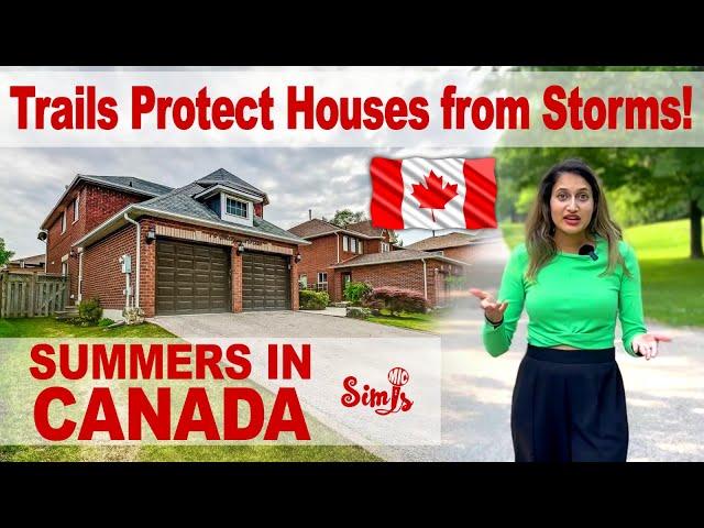 Exploring Summers In Canada | Trails Protect Houses | Weather Storms | Canada Vlogs | Simi's Mic