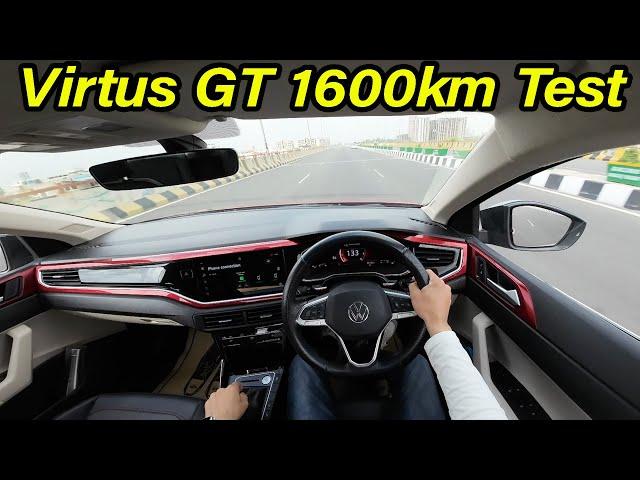 Volkswagen Virtus 1.5L 1600kms Drive Review l Pros and cons l Aayush ssm