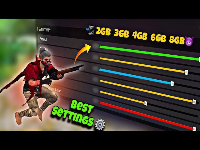 Free Fire Headshot setting 2025 ️ Best Sensitivity Settings ️| Sensitivity + HudSettings Free Fire