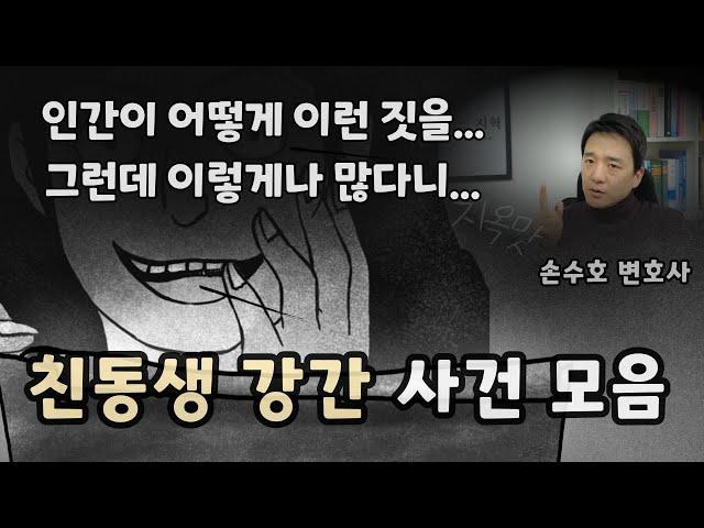 [실화] 친동생 강간 사건들 모음. 이렇게나 많다니 - 손수호 변호사