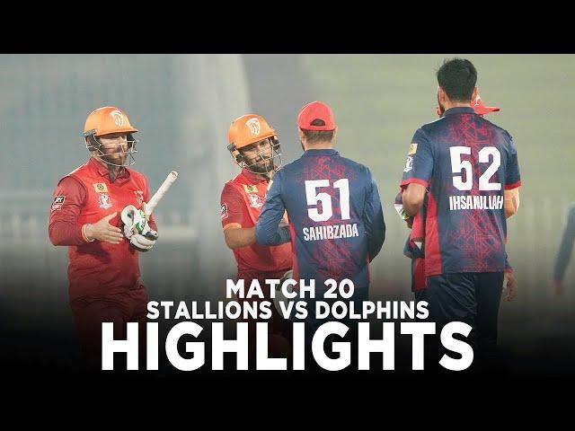 Full Highlights | ABL Stallions vs Engro Dolphins | Match 20 | Champions Cup 2024