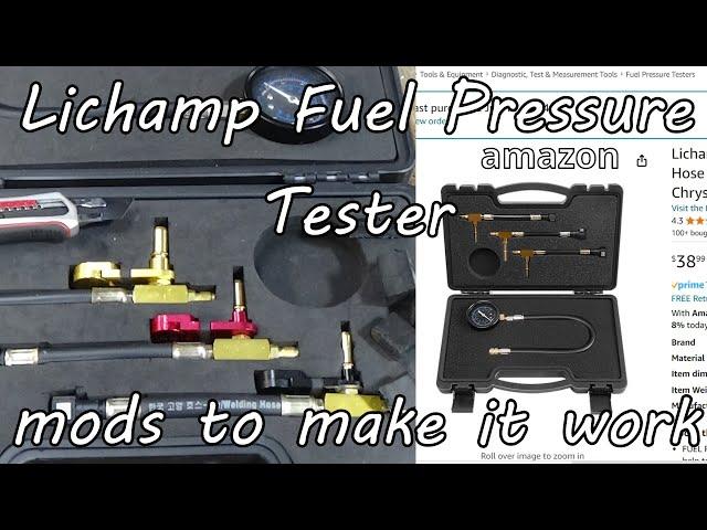 Lichamp - BETOOLL fuel pressure test kit, Amazon  Compatible Honda, Ford CFI EFI, GM  Chrysler MPFI