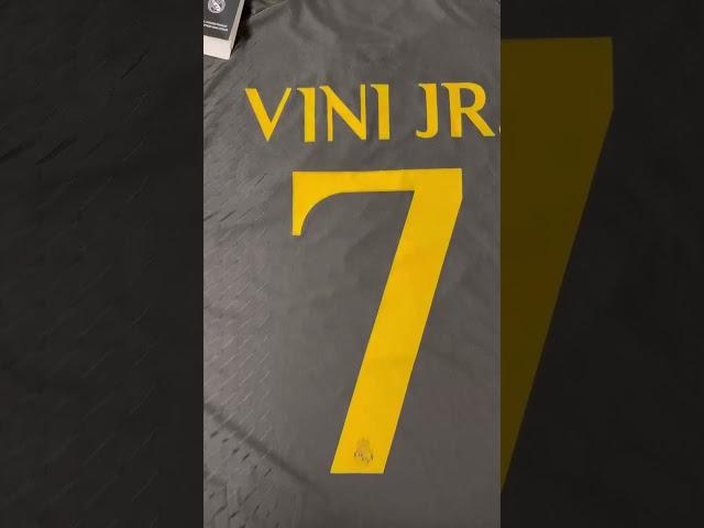 23/24 Real Madrid Second Away short -sleeved player version jersey No. 7 Vinicius