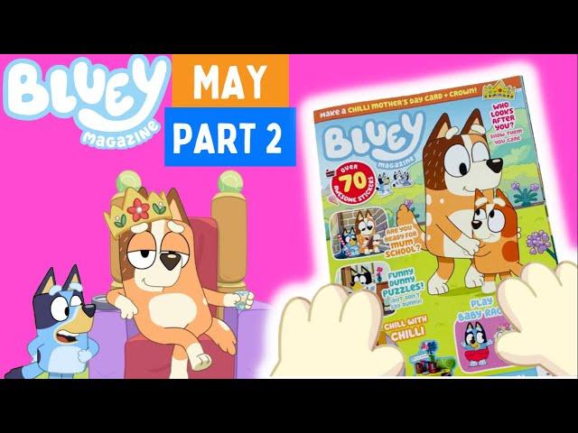  BLUEY Magazine - May 2022 Issue Part 2 ‼️  | Bluey Books & Crafts | Disney Jr | ABC Kids