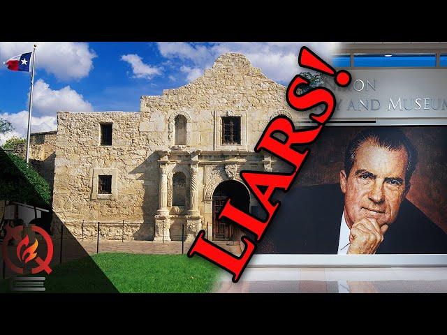 How History Museums Lie, at the Alamo and Nixon Library