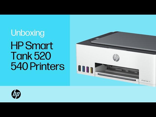 How to unbox & set up | HP Smart Tank 520 540 printers | HP Support