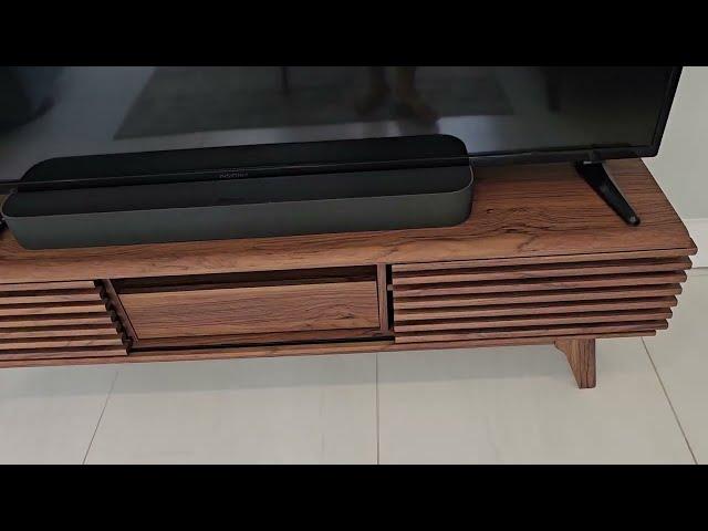 Modway Render 70' Mid Century Modern Review, Works perfect for a light TV and items