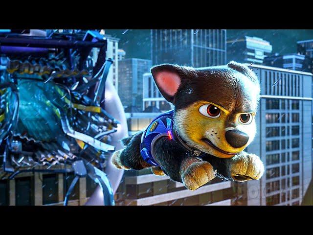 ALL the BEST Scenes with CHASE | Paw Patrol Movies Compilation  4K