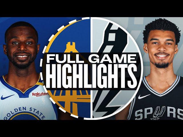 WARRIORS at SPURS | FULL GAME HIGHLIGHTS | November 23, 2024