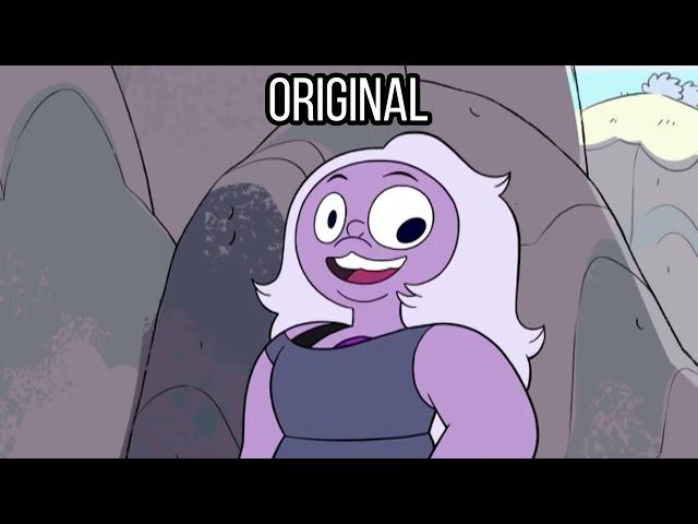 Amethyst talking in reverse but reversing it