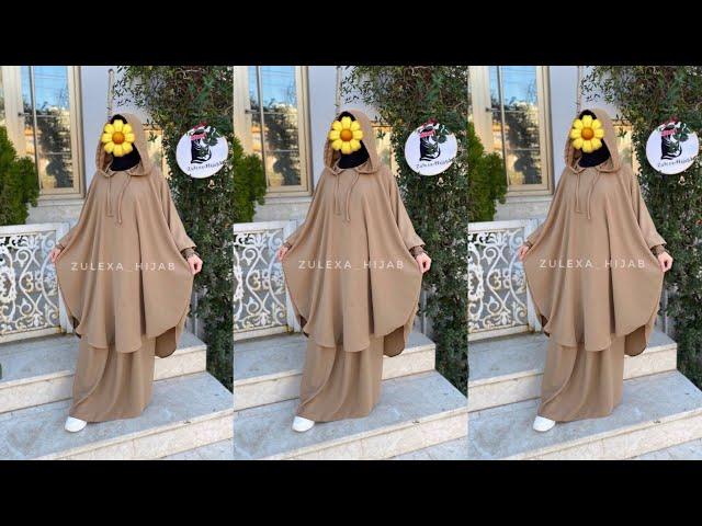 DIY! How to cut and sew 2 piece Abaya/jilbab with hoodie| 2 piece Abaya tutorial