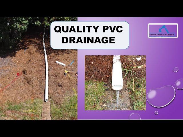 Professional PVC drainage system and solution