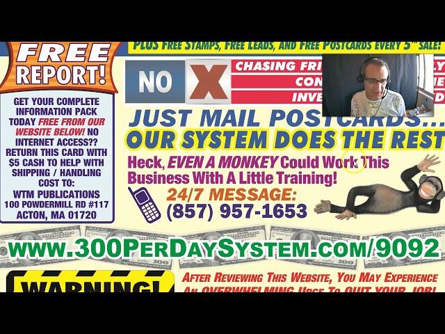 Postcard Tycoon Easy $300 Per Day Business