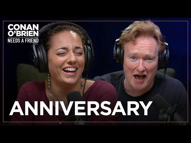 Conan & Sona Celebrate 15 Years Of Working Together | Conan O'Brien Needs A Friend