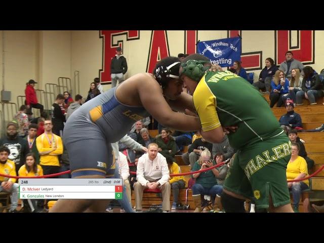 McIver-Gonzales 285-pound ECC wrestling final