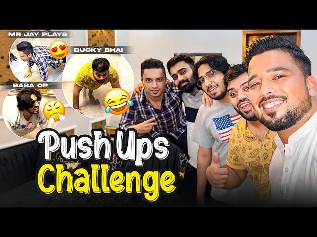 Push Ups Challenge With @DuckyBhaii@MrJayPlays@BabaOpVlog  | Fun Vlog