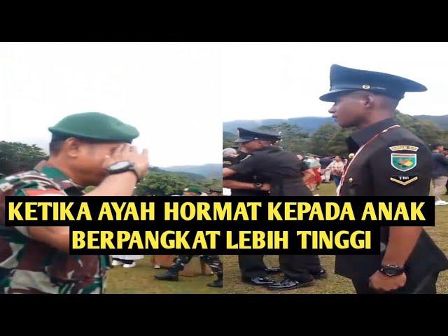 Momen Haru TNI bertemu ayah saat lulus pendidikan