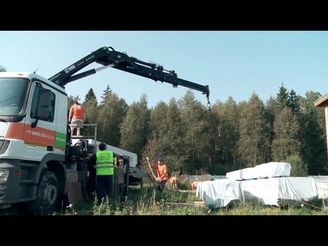 Строительство деревянного дома из клееного бруса  GOOD WOOD
