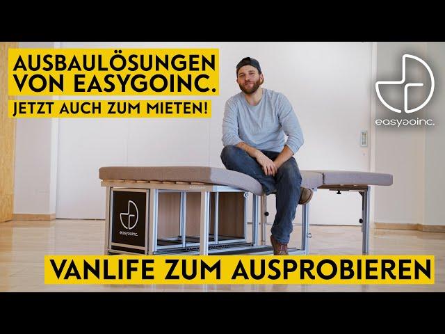 Campingausbau zum Mieten | flexible Ausbaulösungen für Vans