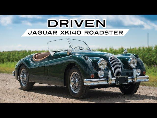 JAGUAR XK140 / XK 140 ROADSTER 1956 - Test Drive in top gear - Engine sound | SCC TV