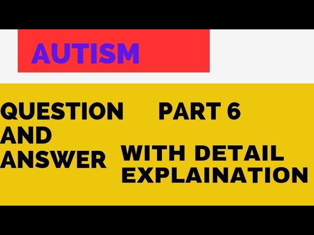 common problem in autism with solution part-6 #autism