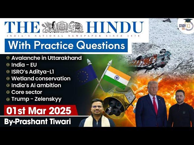 The Hindu Analysis | 1st March 2025 | The Hindu NewsPaper Today With Practice Questions