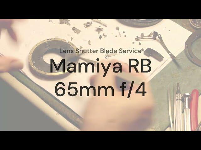 Mamiya RB67 Lens Shutter Blade Service.