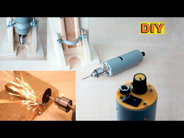 DIY: Powerfull Mini Dremel Drill with Router Base