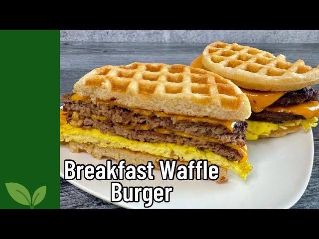 You've never had breakfast like this before! Waffle Burger | Easy Breakfast recipe