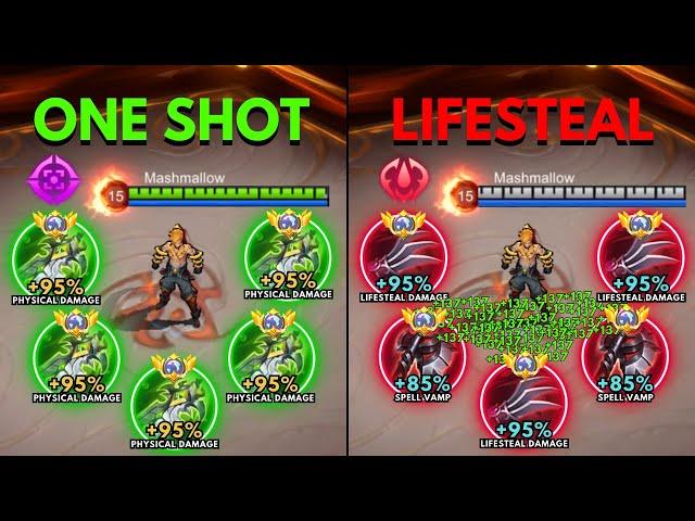 Yin One Shot Build vs Yin Lifesteal Build