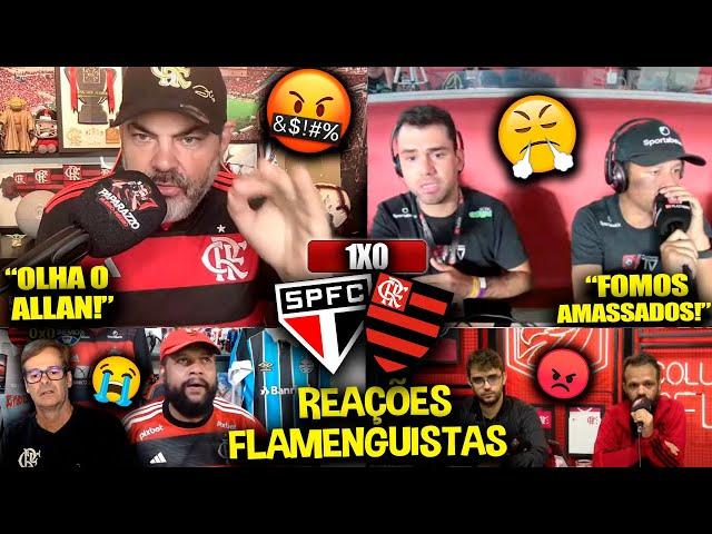 REAÇÕES dos FLAMENGUISTAS FURIOSOS com a DERROTA - SÃO PAULO 1X0 FLAMENGO [REACT BRASILEIRÃO 2024]