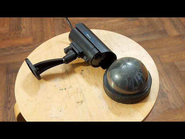 Fitting a security camera inside a dummy security camera 