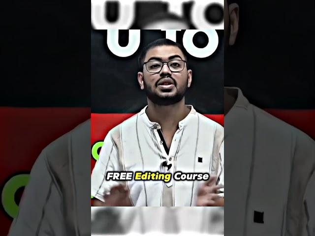 FREE Editing Course  from 0 !!