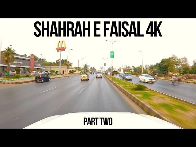 Shahrah e Faisal Drive 4K Karachi Street View 4K Karachi Drive 4K