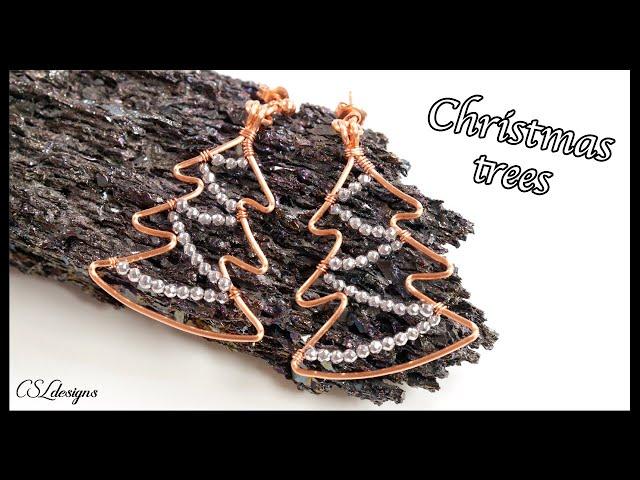 Wirework Christmas tree jewellery or decoration 