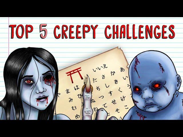 TOP 5 CREEPY CHALLENGES | Draw My Life