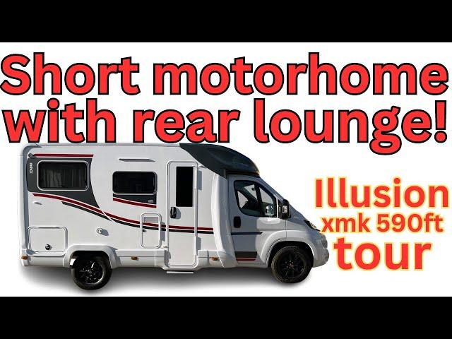 Short motorhome with REAR LOUNGE. Illusion xmk 590ft VERY ORIGINAL LAYOUT!