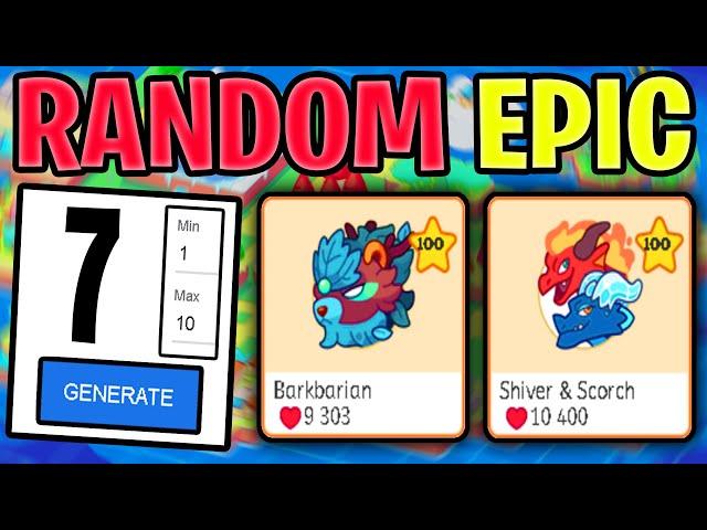 Prodigy RANDOM EPIC CHALLENGE!!! [RARE]