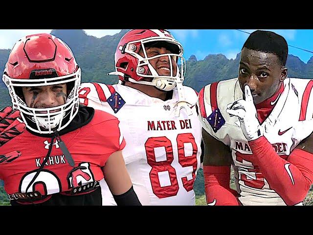 #1 MATER DEI TRAVELS TO HAWAII TO TAKE ON KAHUKU H.S,  #2 IN THE STATE  MUST WATCH !