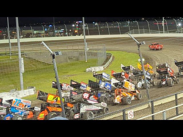 POWRi Outlaw 410 Sprint Cars - Texas Motor Speedway Dirt Track (April 5th 2024) #sprintcar