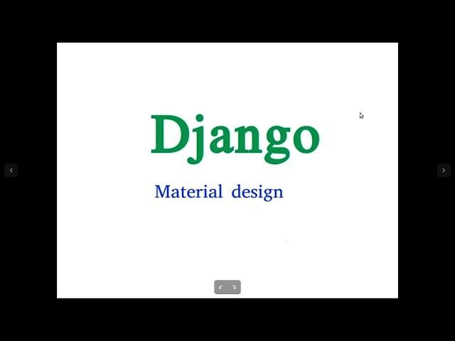 Django Material Admin. Lesson 1. (deprecated)