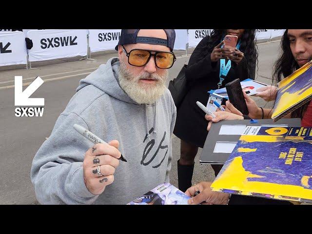 SXSW 2024 - Limp Bizkit's Fred Durst signing autographs for fans at I Saw The TV Glow Premiere