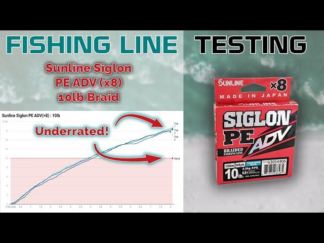 Fishing Line Testing - Sunline Siglon PE ADV(×8) 10lb Braid