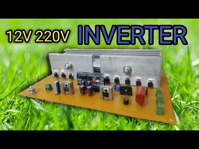 D'Uragon TRUE SINE WAVE DIY INVERTER 12V 220V | USING SMD PARTS, PCB ETCHING ASSEMBLING & TESTING