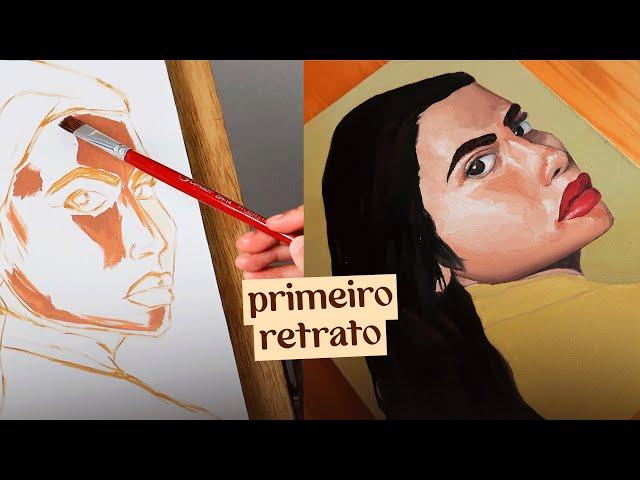 ART VLOG Pintei um retrato pela primeira vez e fui no CCSP