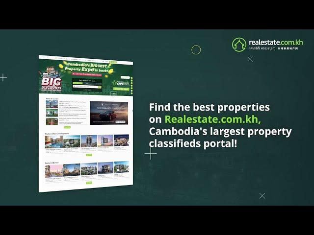 Find properties in Cambodia with Realestate.com.kh — the #1 real estate portal!